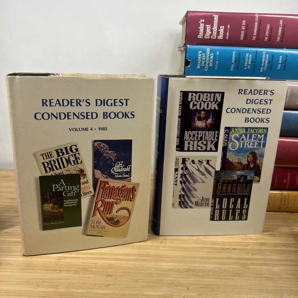 19 Vintage Reader's Digest Condensed Books Hardcover Lot w/ Dust Jackets